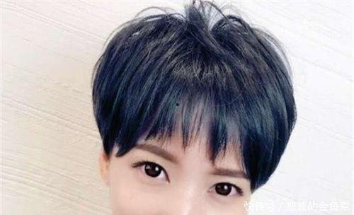 短发碎发发型女图片